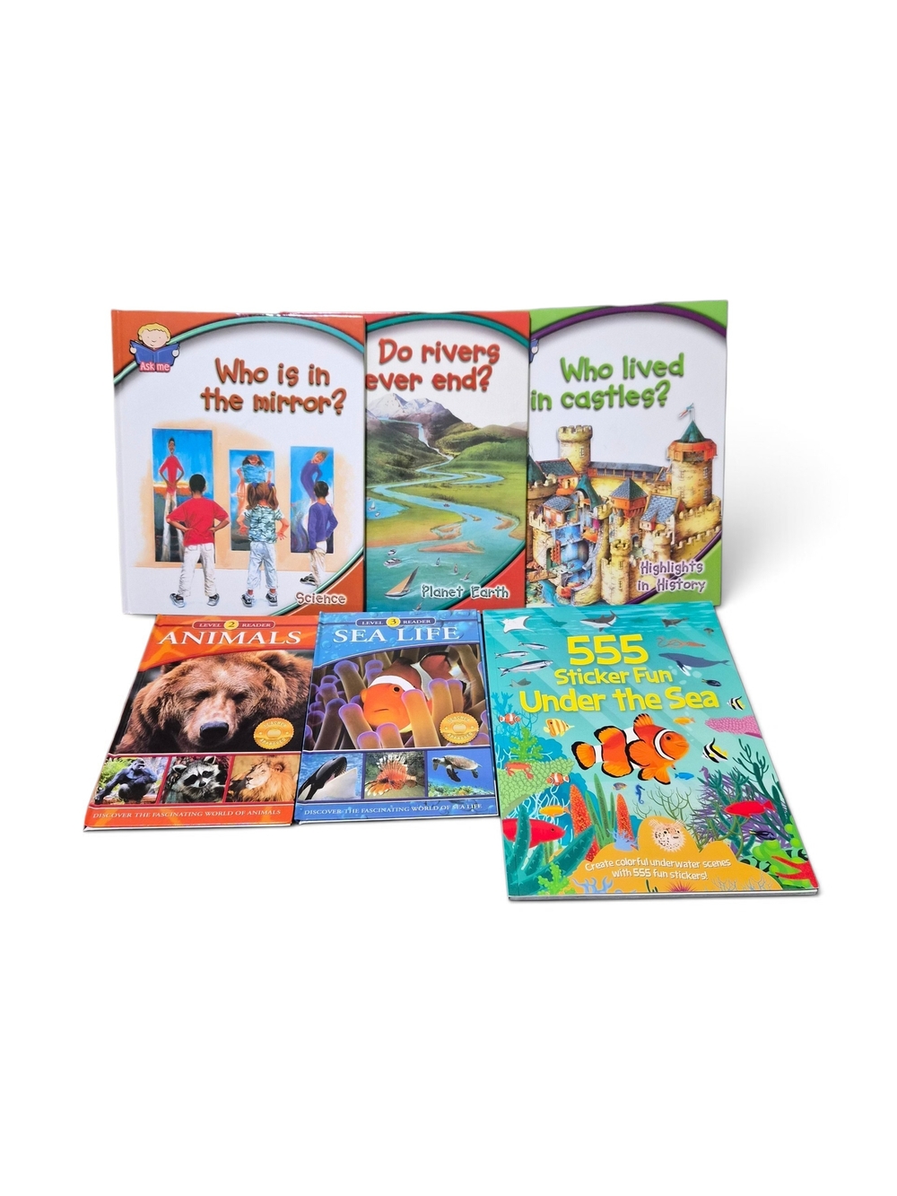 Children's Nonfiction Science Books Ask Me series Leveled Reader Sticker Book